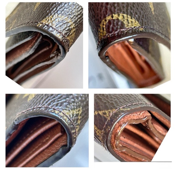 💃LOUIS VUITTON Monogram Porte Tresor Trifold Wallet Brown - Picture 5 of 13